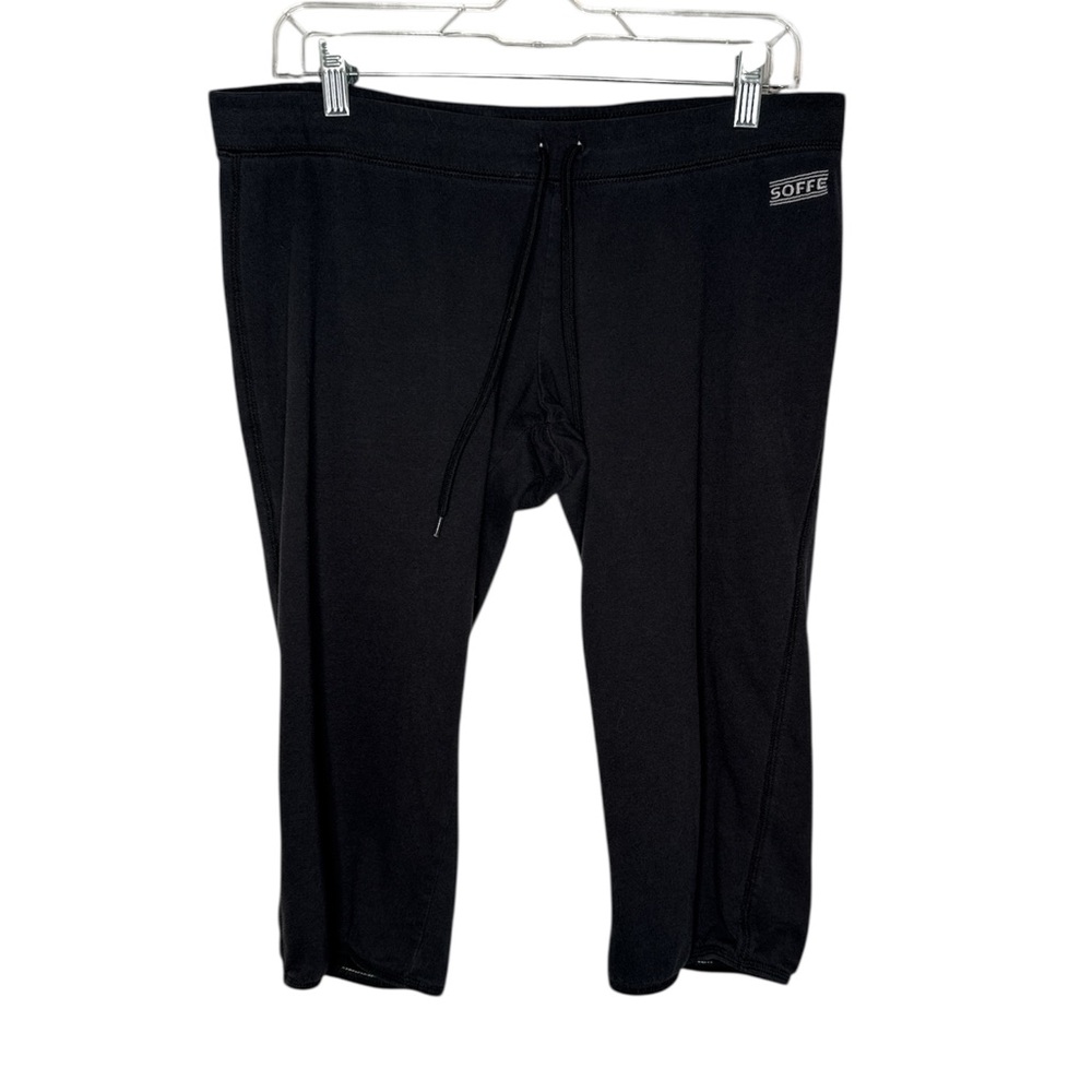 Soffe Vintage 90's Black Super Cropped Drawstring Pants Size Large